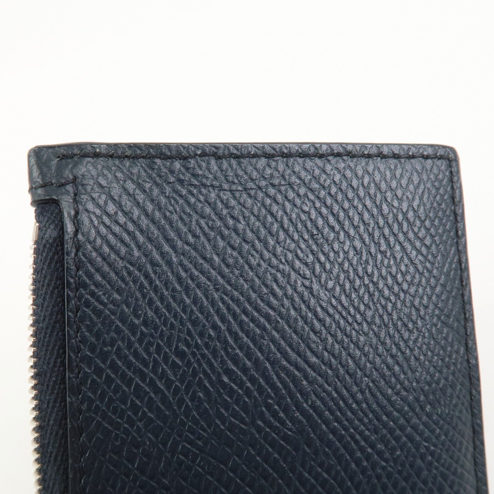 CELINE Logo Leather Card Case Card Holder FragmentツCase Dark Navy