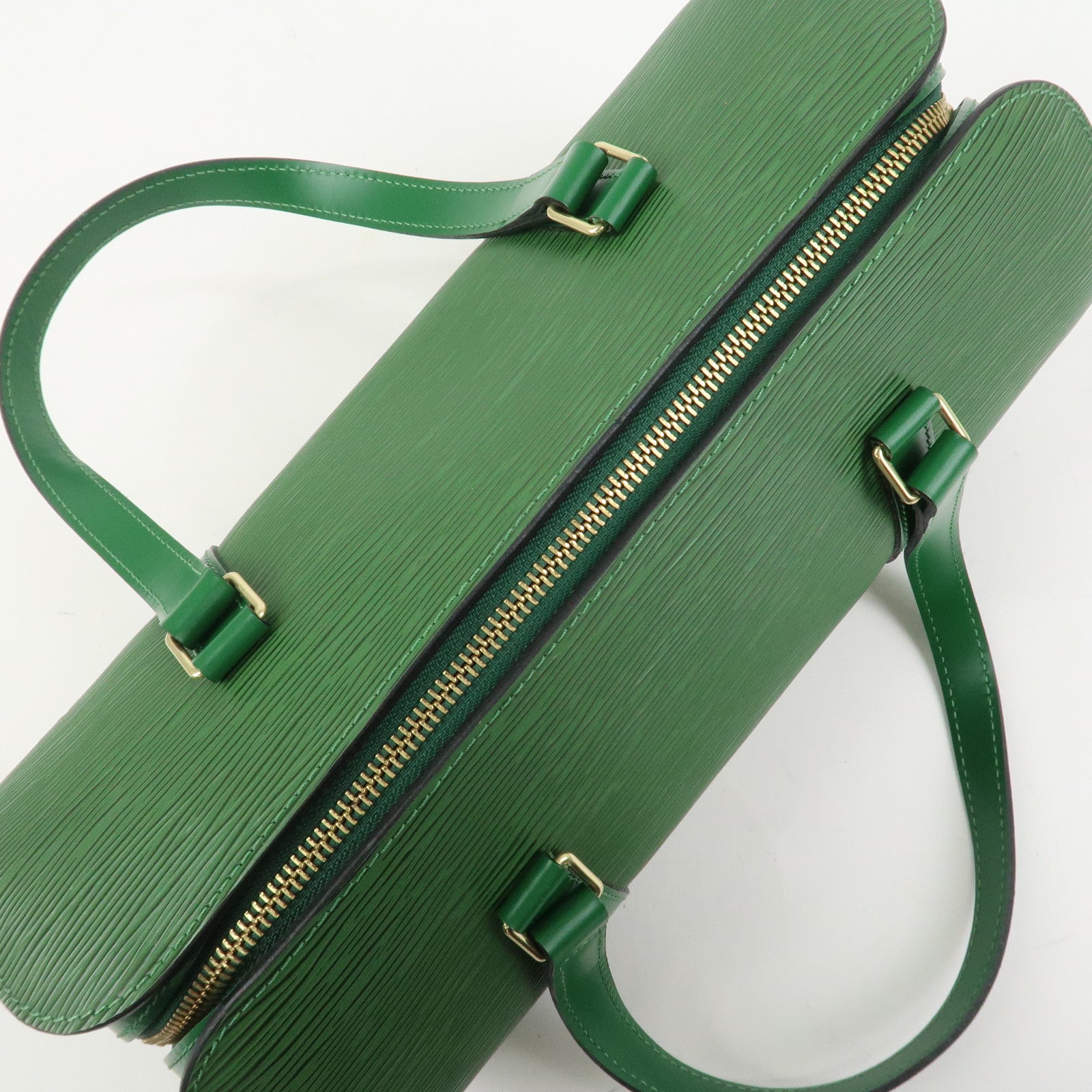Louis Vuitton Epi Soufflot Hand Bag Borneo Green M52224