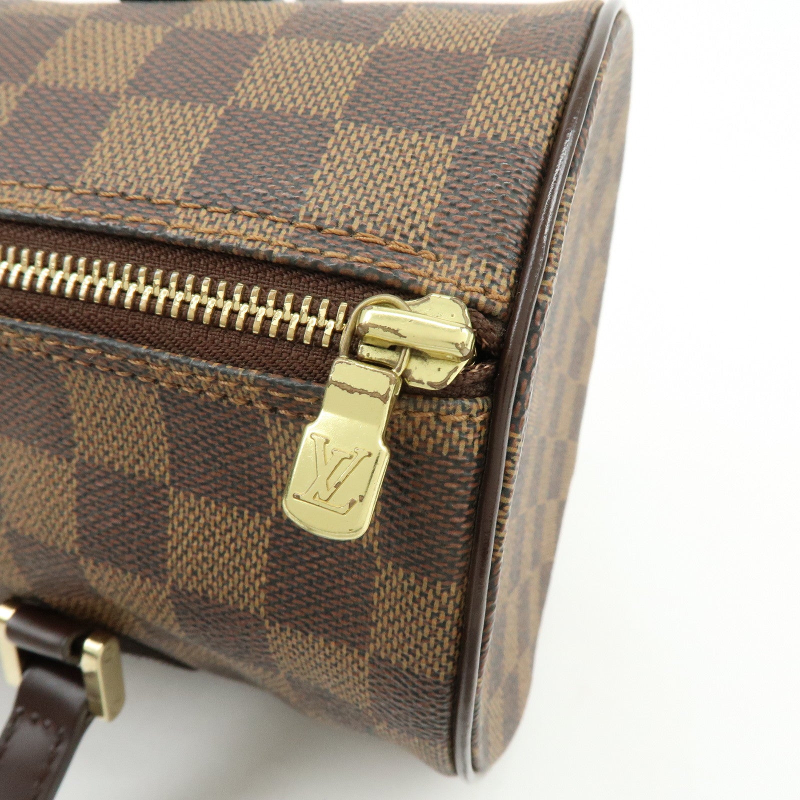 Louis Vuitton Damier Ebene Papillon 30 Hand Bag Brown N51303