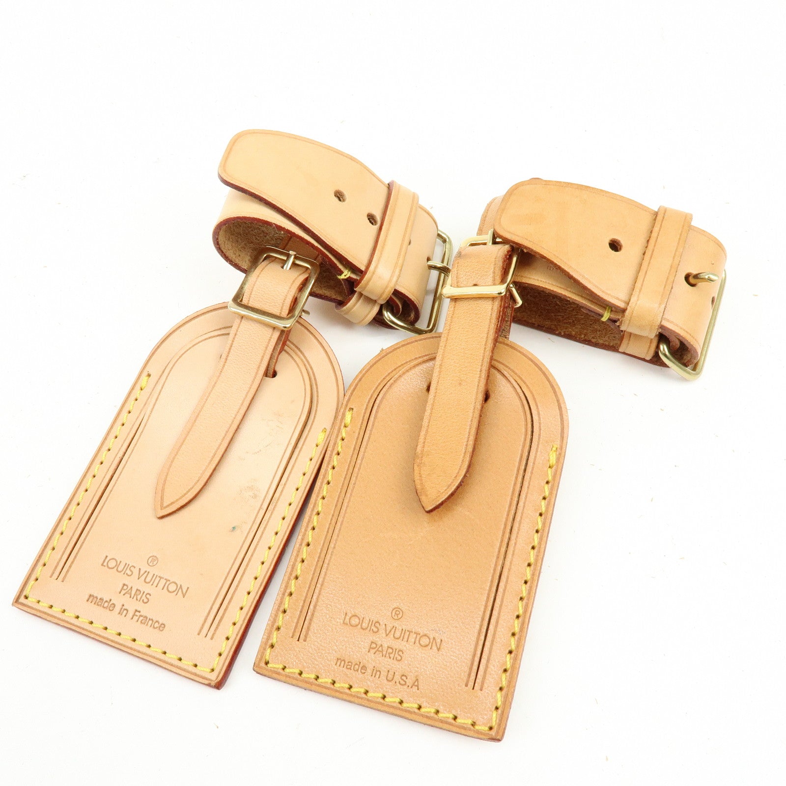 Louis Vuitton Set of 10 Leather Name Tag & Poignet
