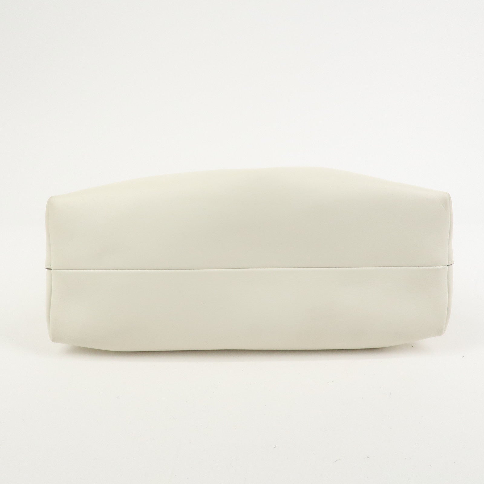 JIMMY CHOO Cinch Calf Leather Medium 2Way Hand Shoulder Bag Ivory