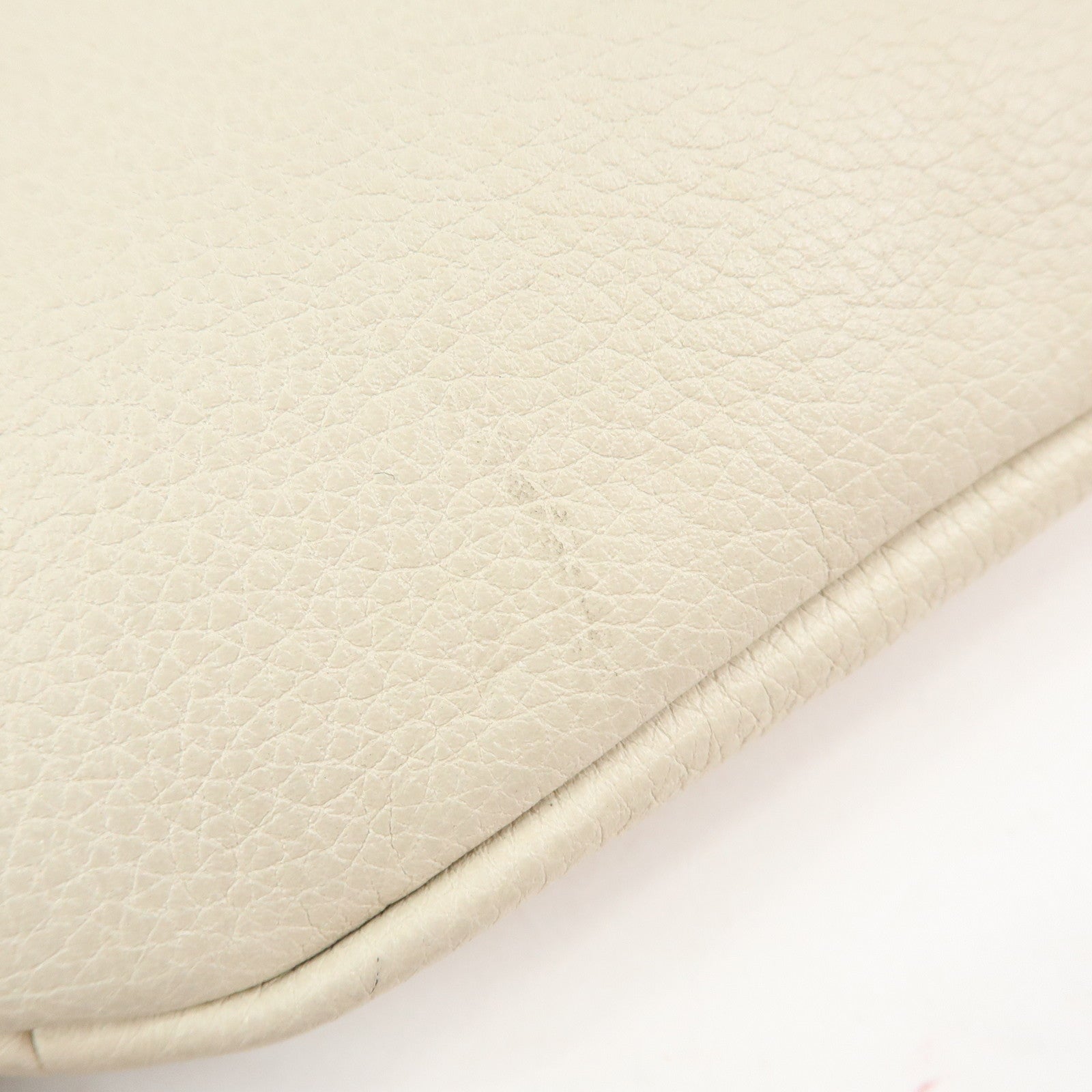 GUCCI Sherry Vintage Logo Leather Waist Pouch Body Bag Ivory 527792