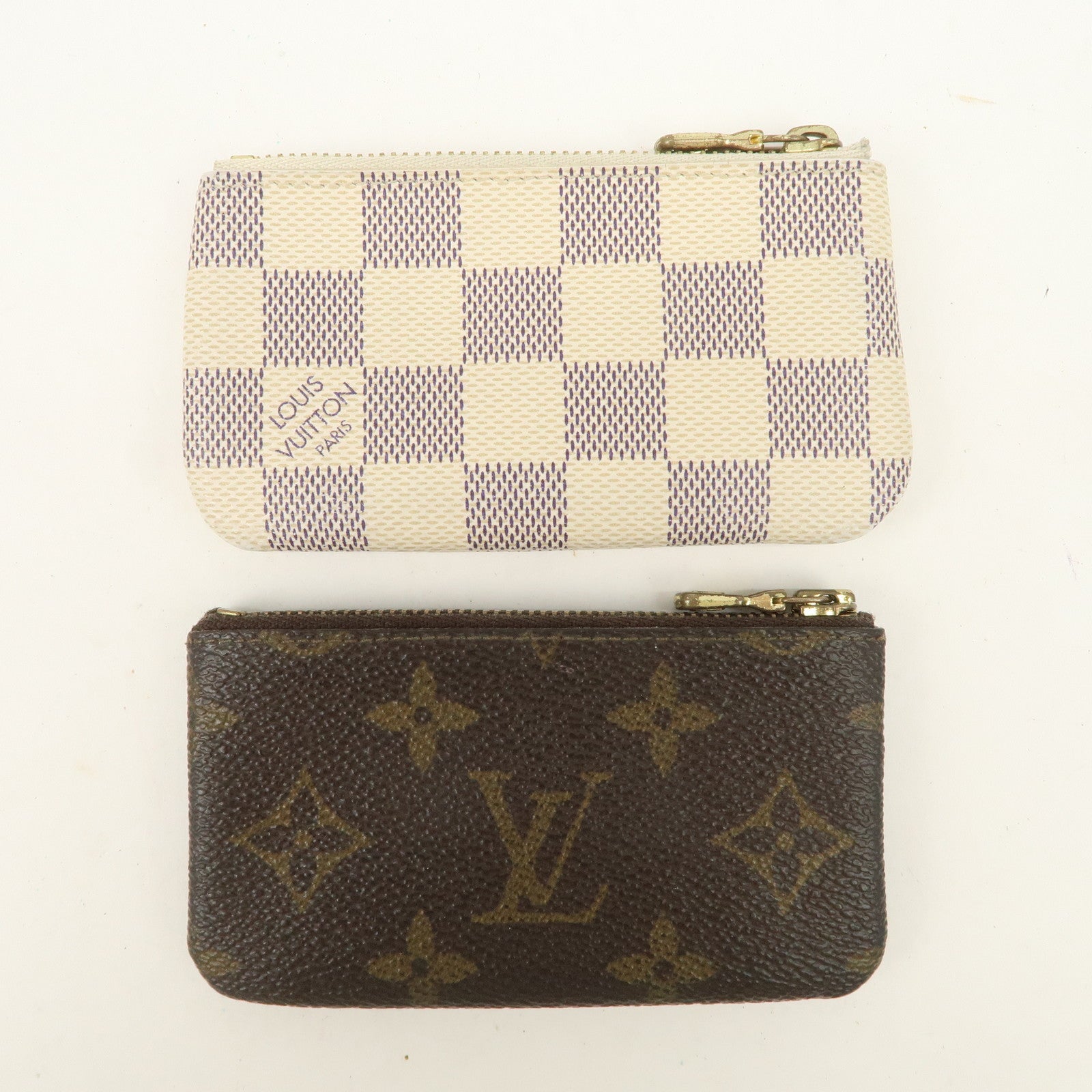 Louis Vuitton Set of 2 Pochette Cles Coin Case M62650 N62659 Used