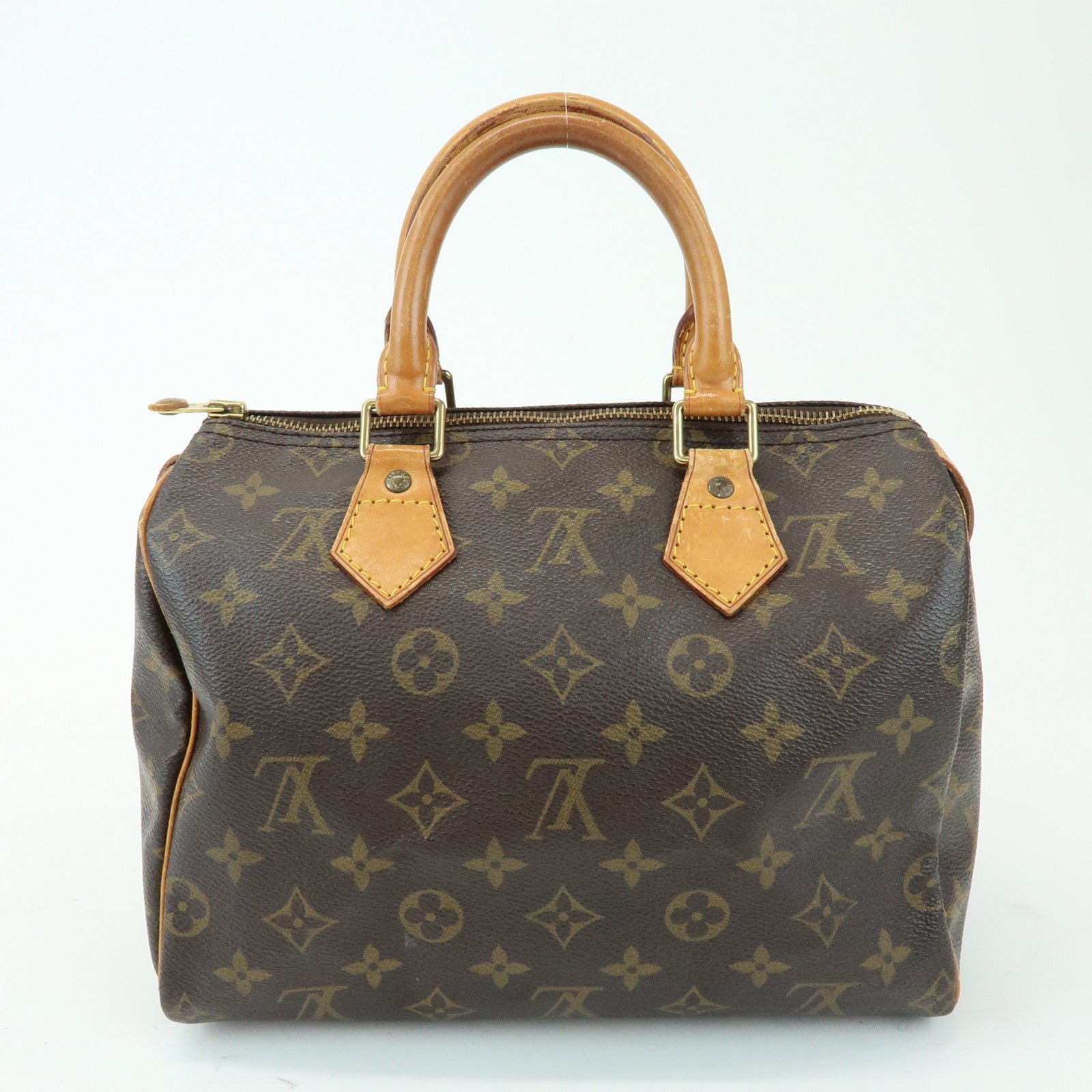 Louis Vuitton Monogram Speedy 25 Boston Bag Hand Bag Brown M41528