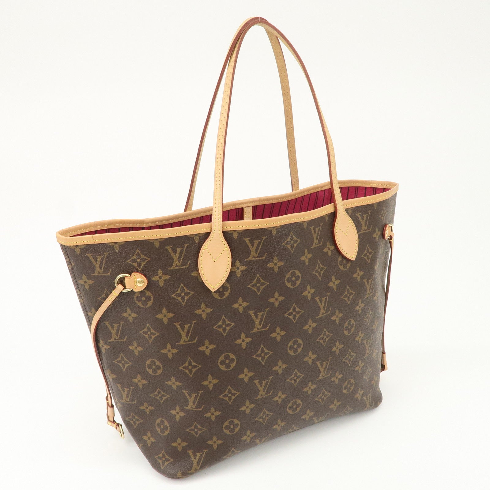 Louis Vuitton Monogram Neverfull MM Tote Bag Pivoine M41178