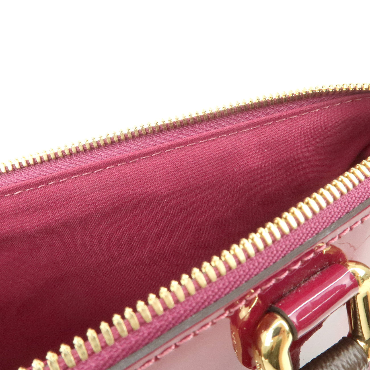 Louis Vuitton Vernis Monogram Tote Miroir 2Way Bag Magenta M54640