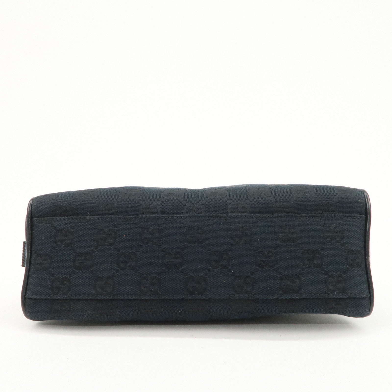 GUCCI GG Monogram Half Moon Shoulder Bag Hand Bag Black 90781