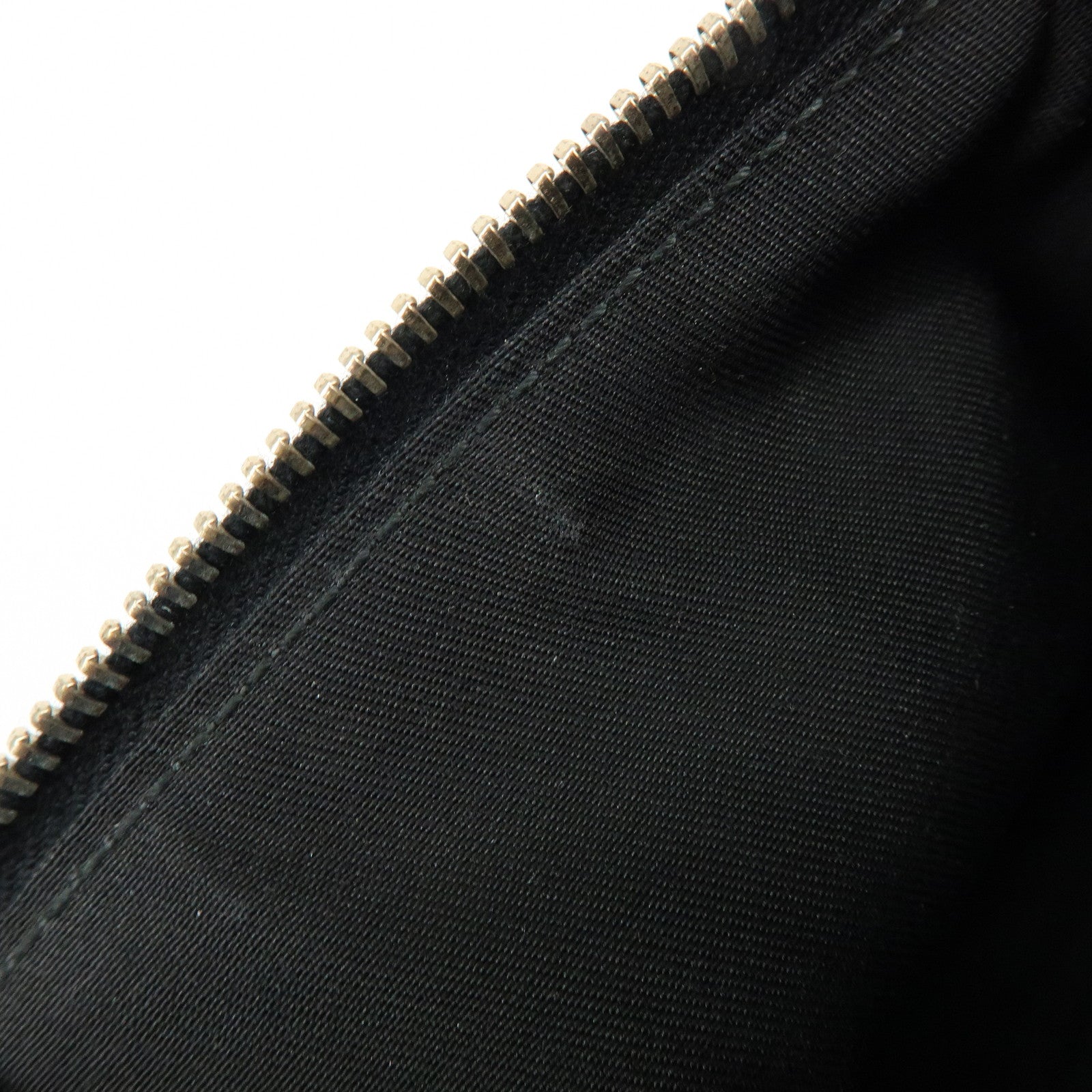 GUCCI Bamboo Guccissima Leather Clutch Bag Pouch Black 159913