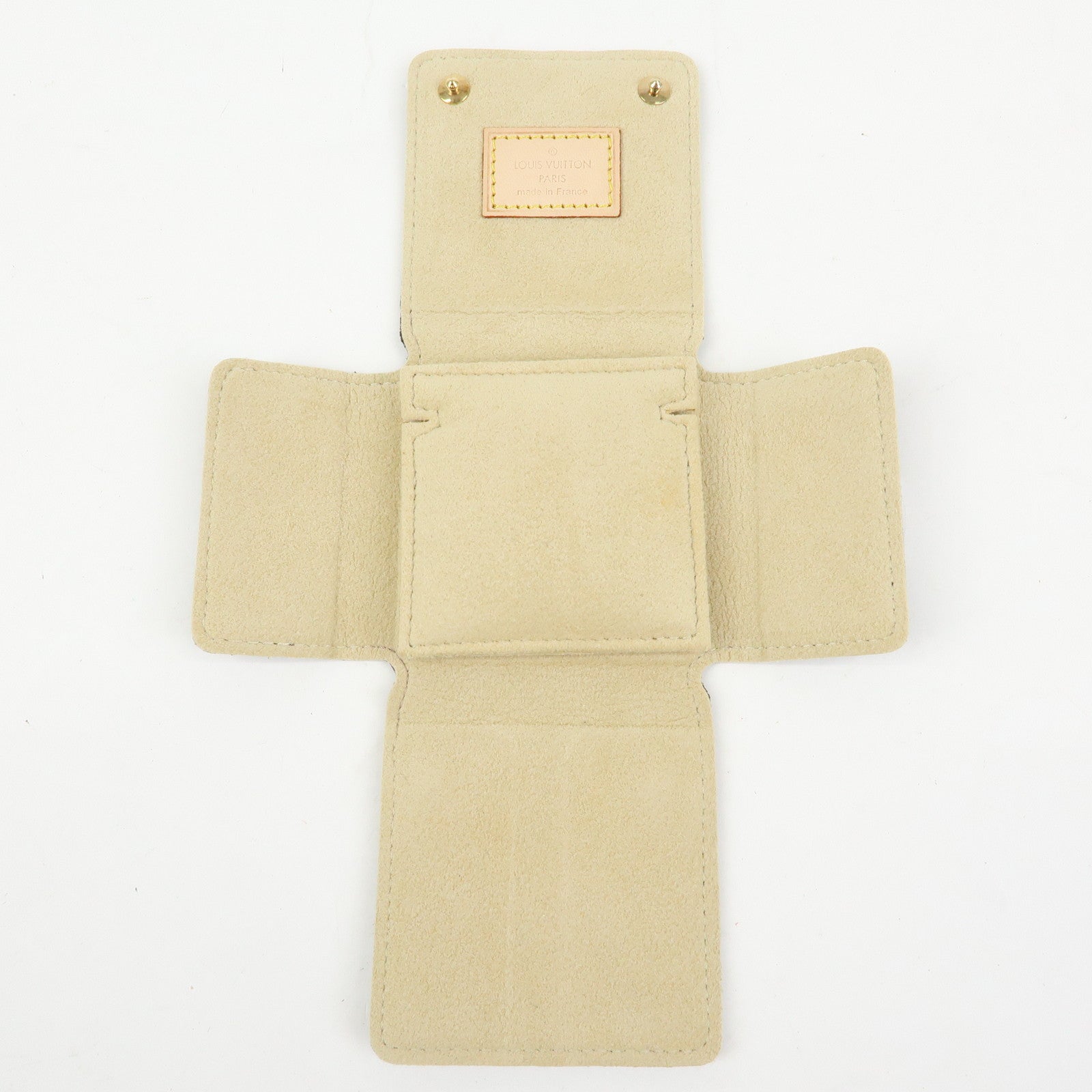 Louis Vuitton Monogram Set of 2 Jewelry Case Brown Used