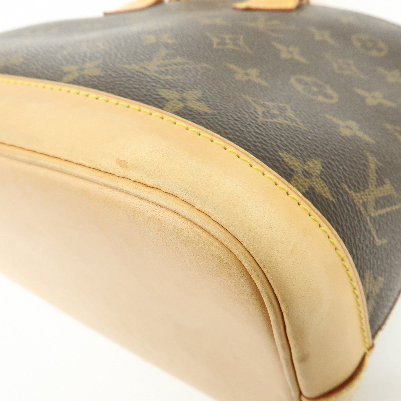 Louis Vuitton Monogram Alma Hand Bag Brown M51130