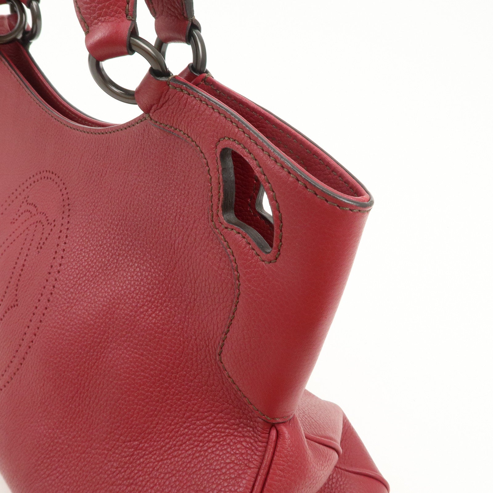 Cartier Marcello de Cartier MM Shoulder Bag Hand Bag Bordeaux