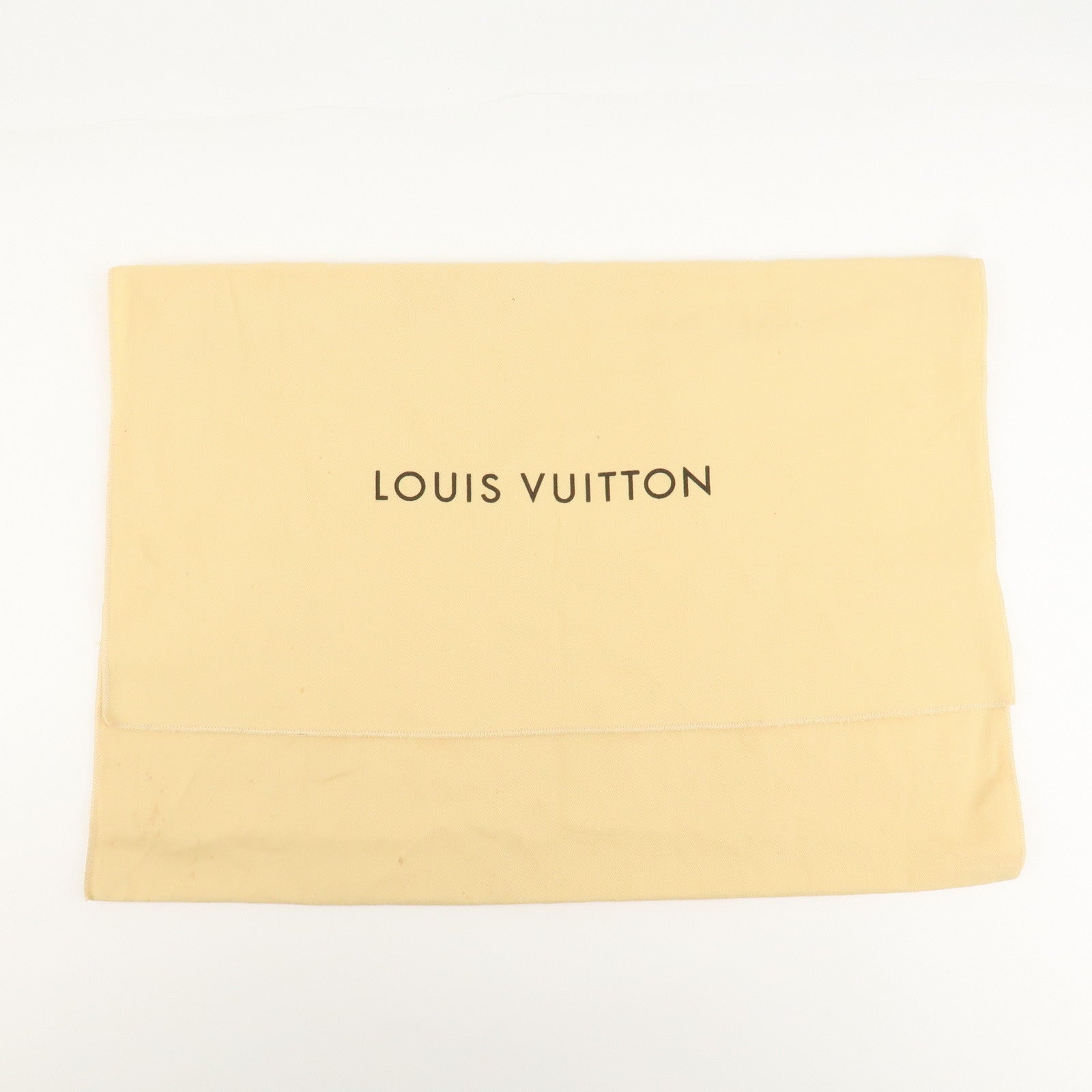 Louis Vuitton Set of 10 Dust Bag Storage Bag Flap Style Beige Used