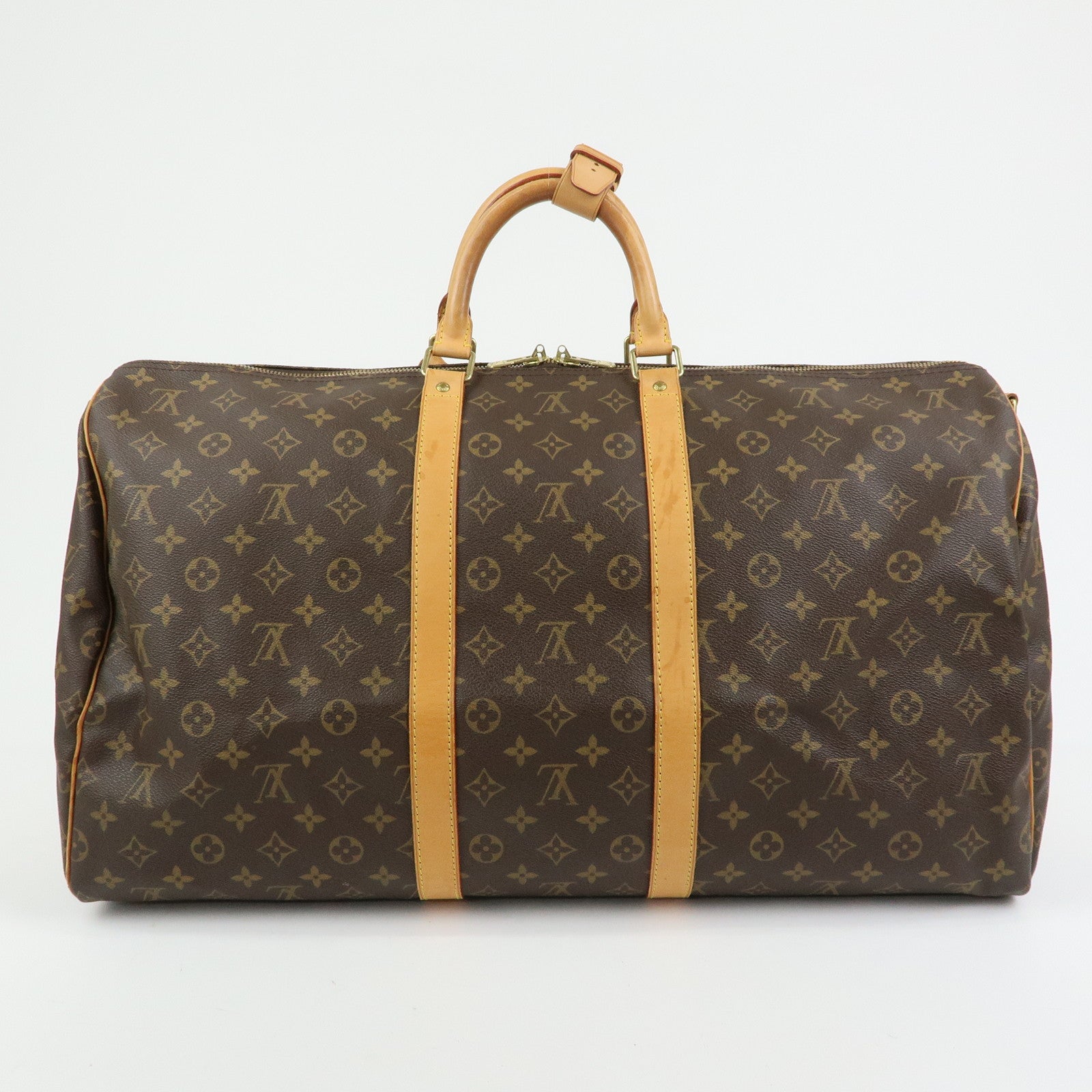 Louis Vuitton Monogram Keep All Bandouliere 55 Boston Bag M41414