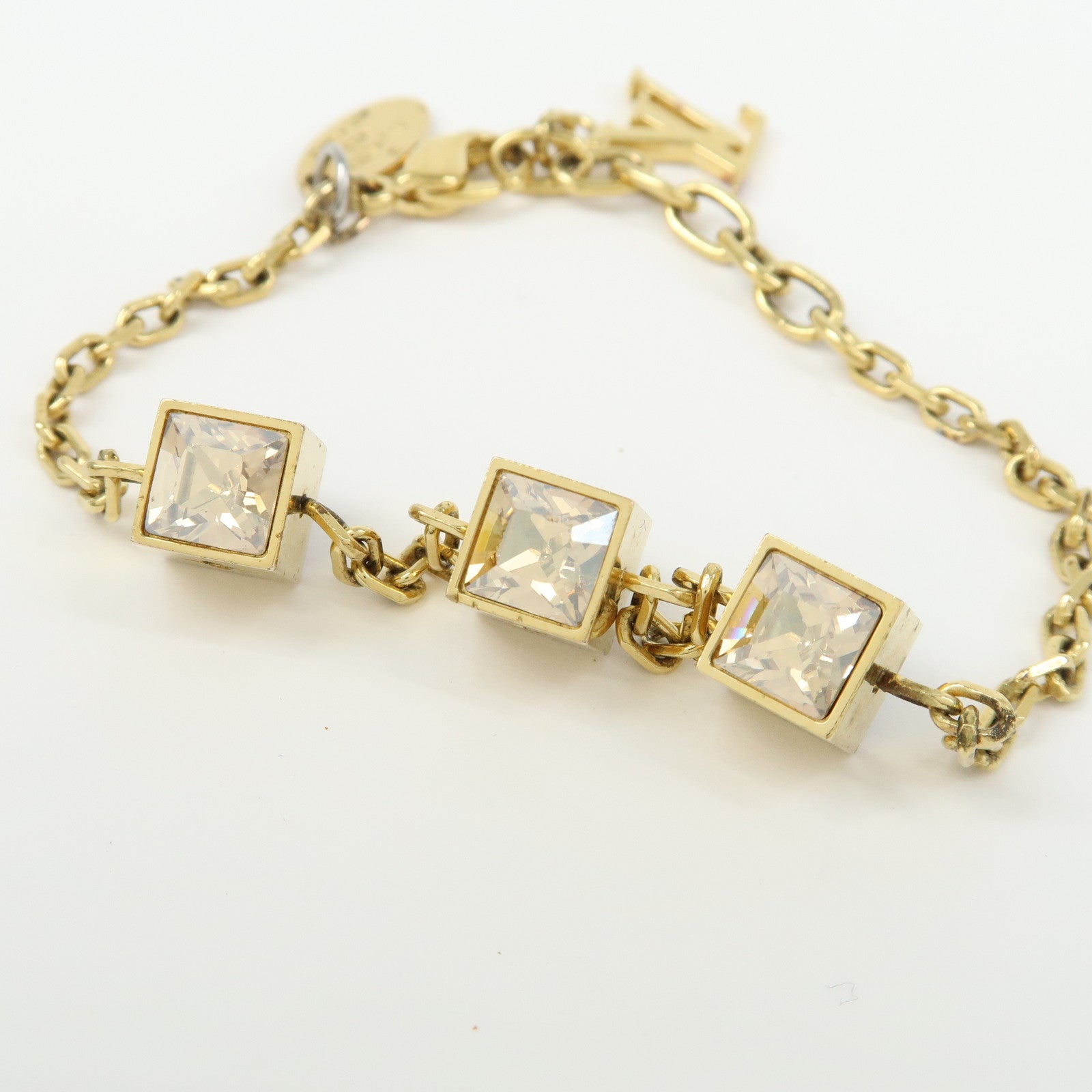 Louis Vuitton Monogram Bracelet Gamble Metal Bracelet Gold M65209