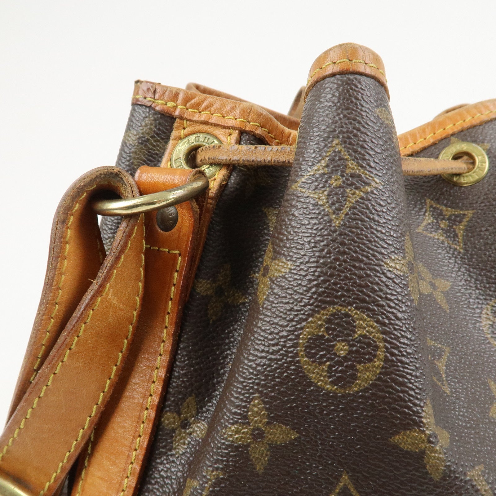 Louis Vuitton Monogram Petit Noe Shoulder Bag Brown M42226