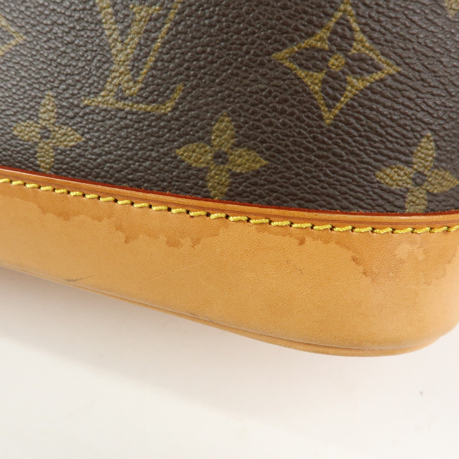 Louis Vuitton Monogram Alma Hand Bag Brown M51130