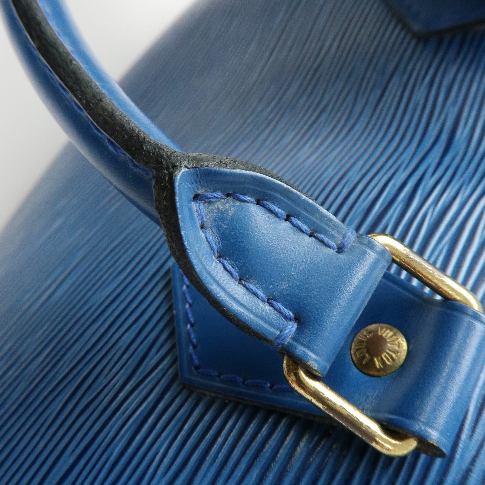 Louis Vuitton Epi Speedy 25 Hand Bag Boston Bag Toledo Blue M43015