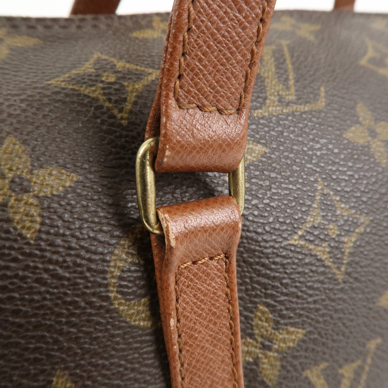 Louis Vuitton Monogram Papillon 30 Hand Bag Brown M51365