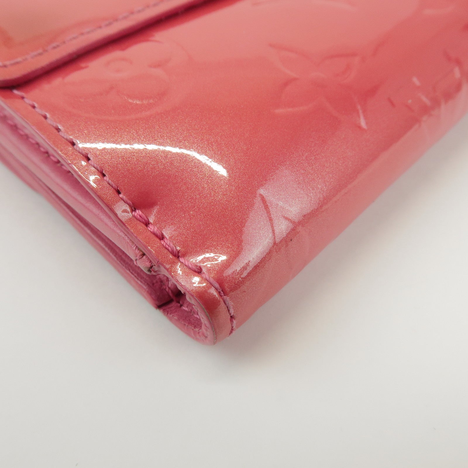 Louis Vuitton Vernis Porte Monnaie Billets Cartes Crédit M9139F