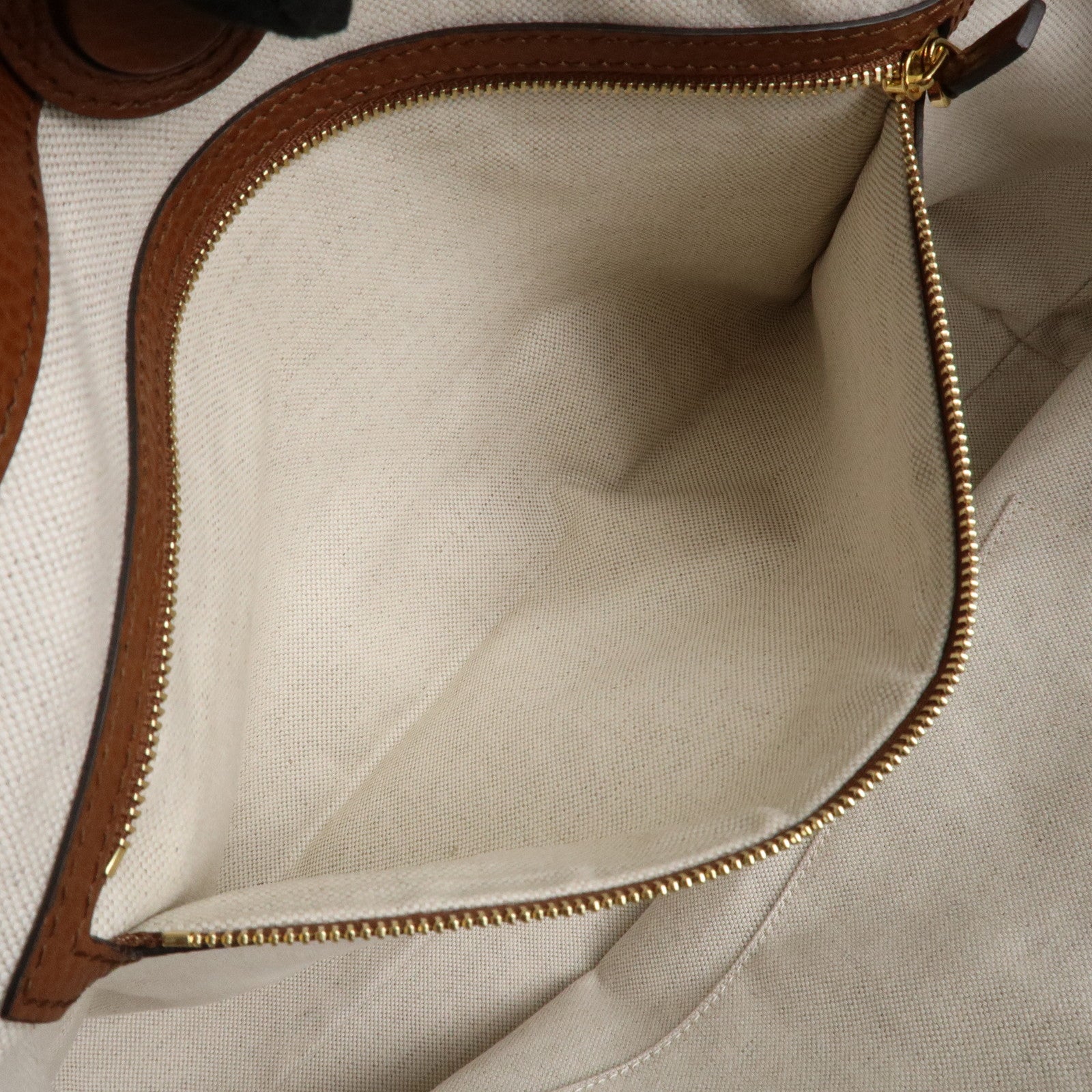 GUCCI Ophidia GG Denim Leather Tote Bag Blue Brown 631685 Used