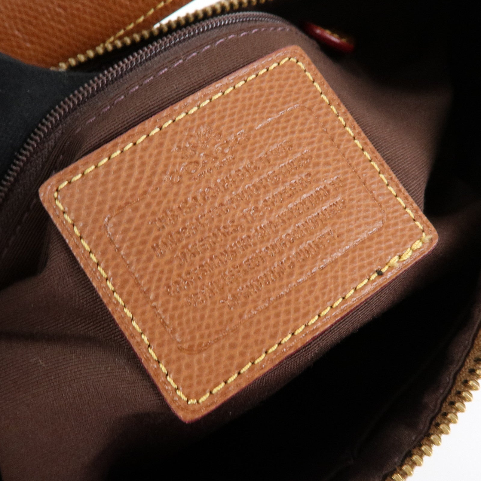 COACH Signature PVC Leather 2Way Shoulder Bag Hand Bag Brown