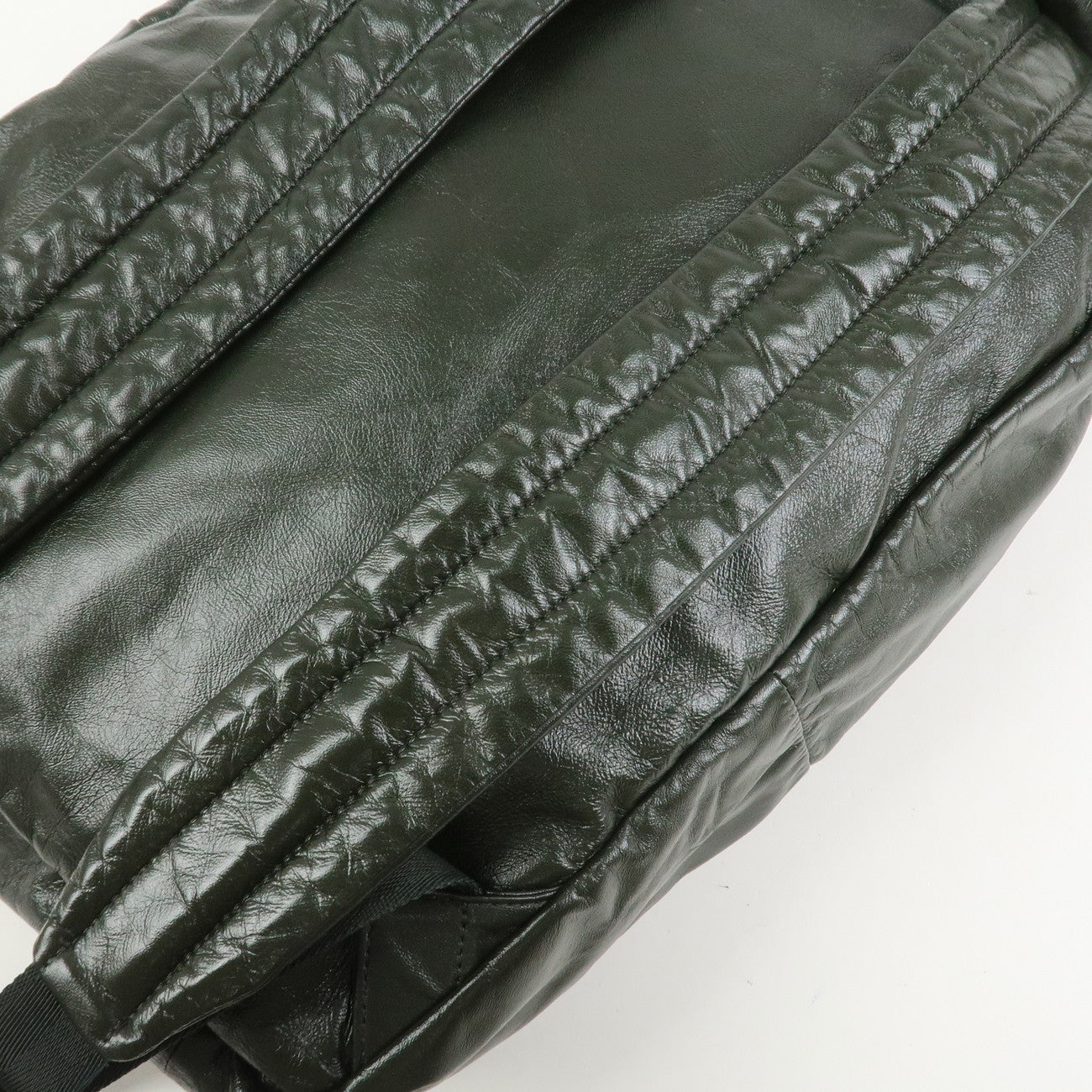 BOTTEGA VENETA Lamb Skin Nylon Medium Archetype Backpack Khaki