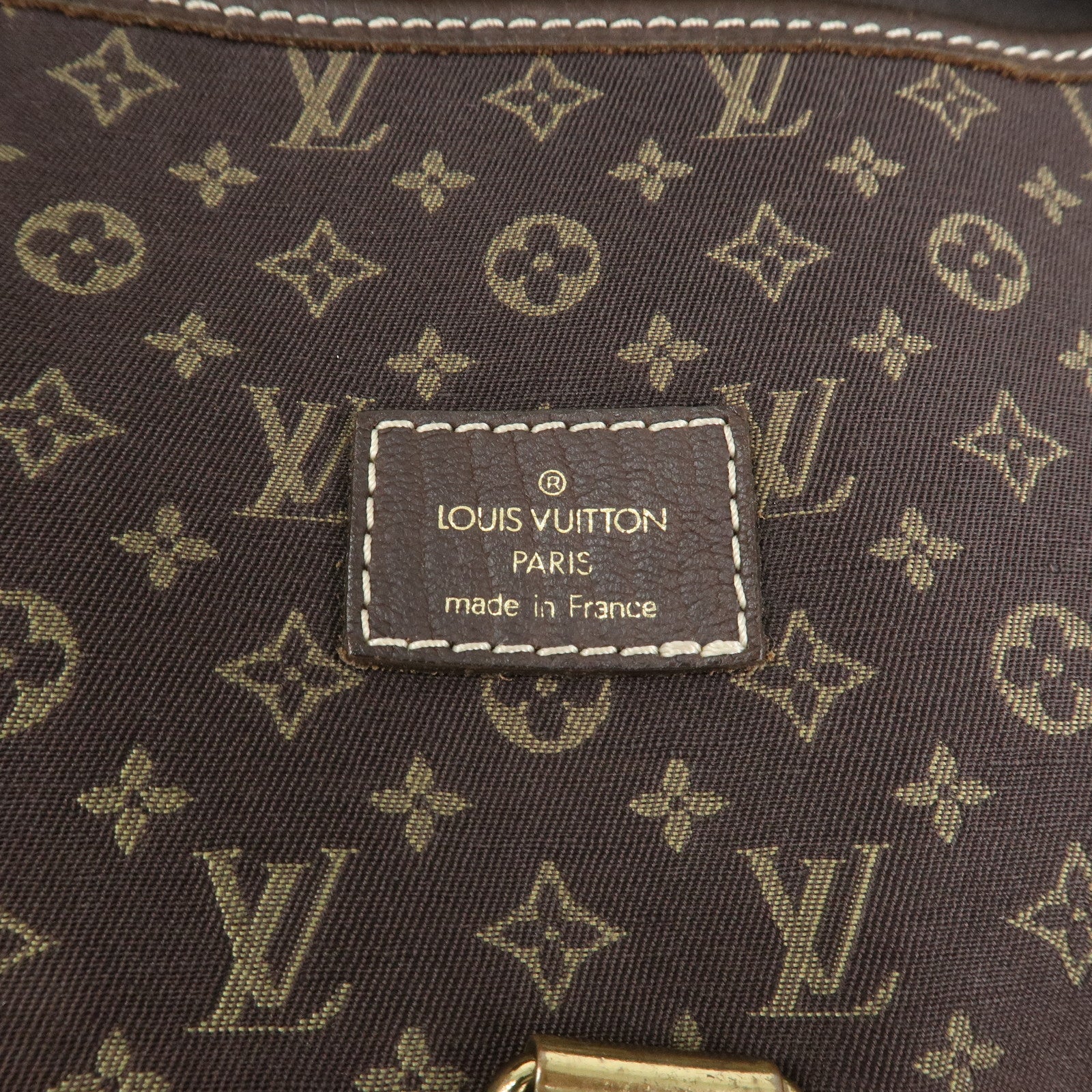 Louis Vuitton Monogram Mini Lin Saumur 30 Shoulder Bag Ebene M95227