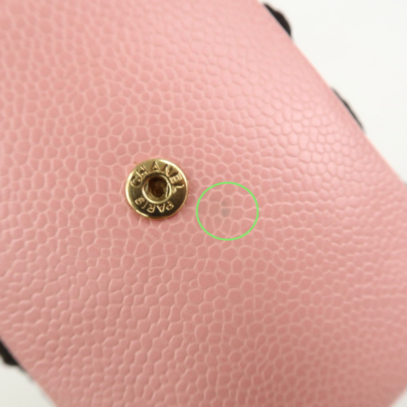 CHANEL COCO Mark Caviarskin Cigarette Case Pink