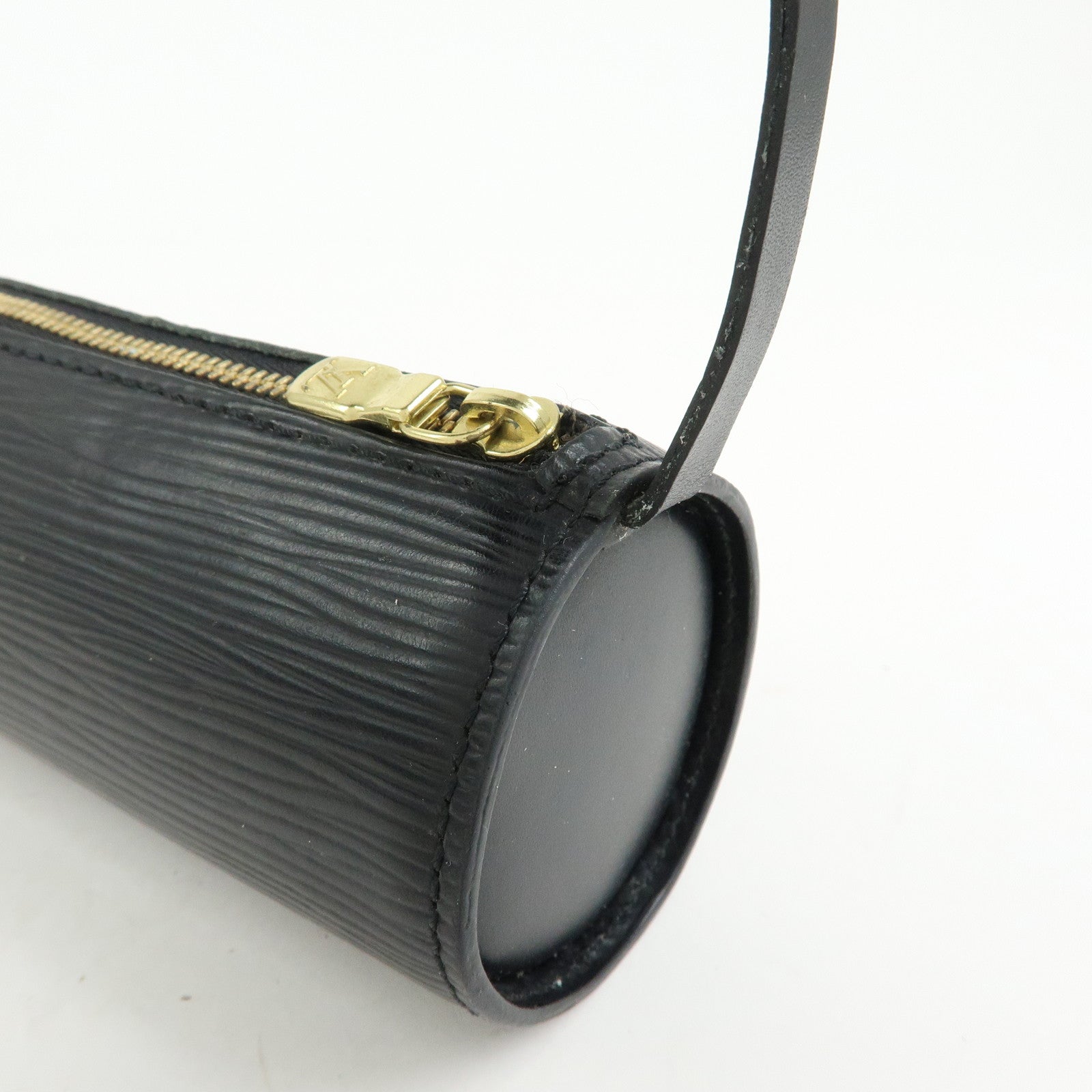 Louis Vuitton Epi Mini Leather Pouch For Soufflot Hand Bag Noir