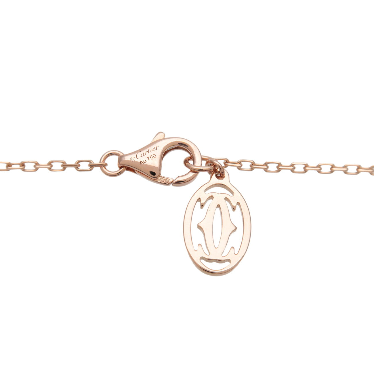 Cartier D'amour 1P Diamond Necklace SM K18 750PG Rose Gold