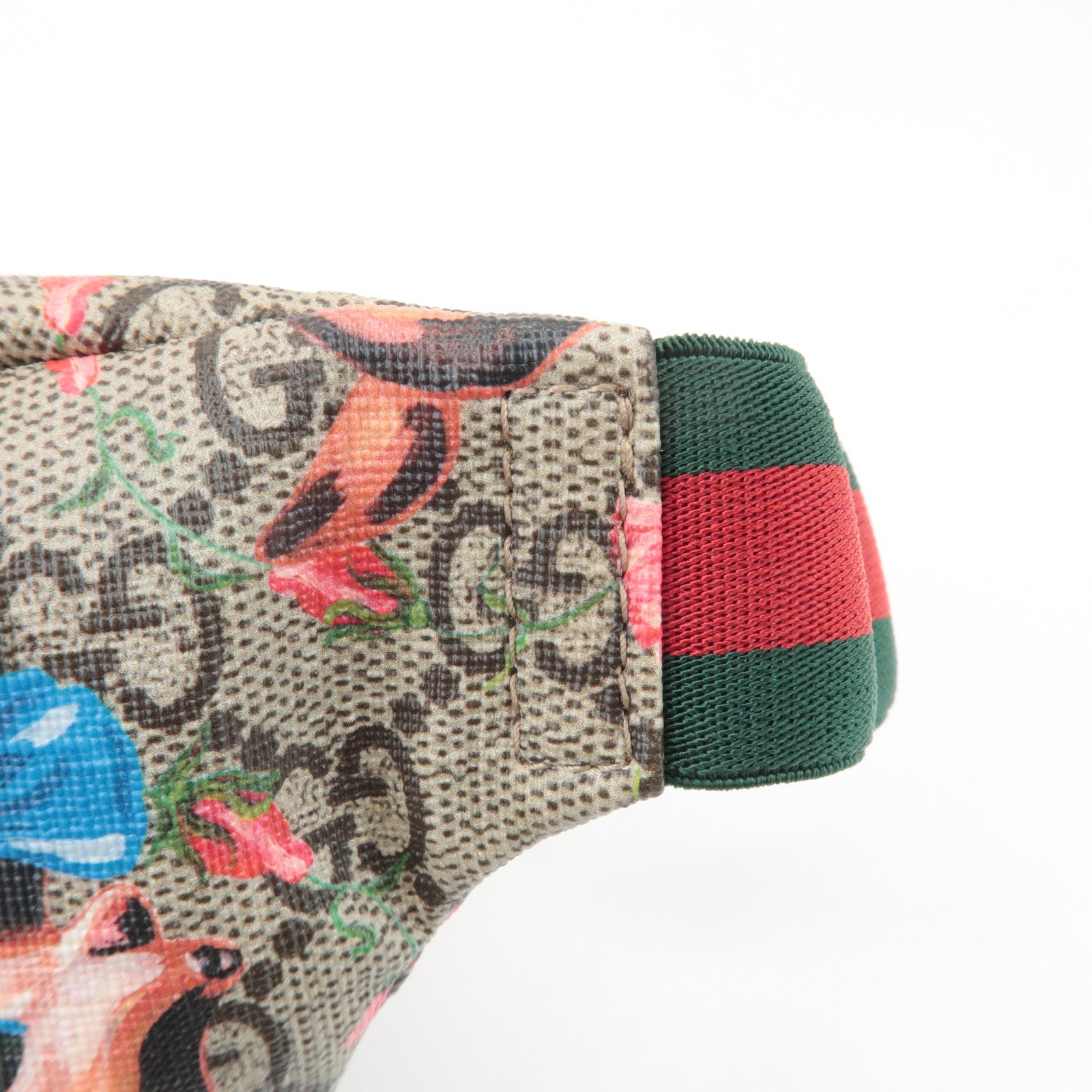 GUCCI GG Supreme Childrens Bambi Floral Waist Bag Beige Pink 502095 Used