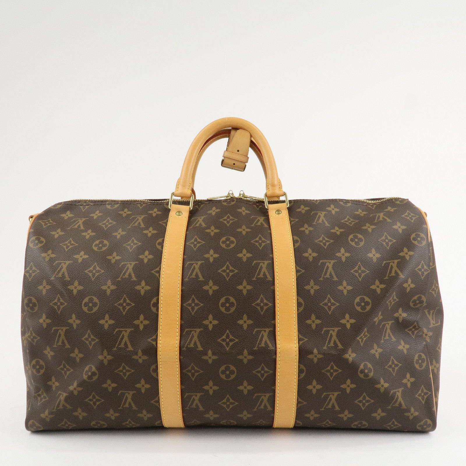 Louis Vuitton Monogram Keep All Bandouliere 50 Boston Bag M41416 Used