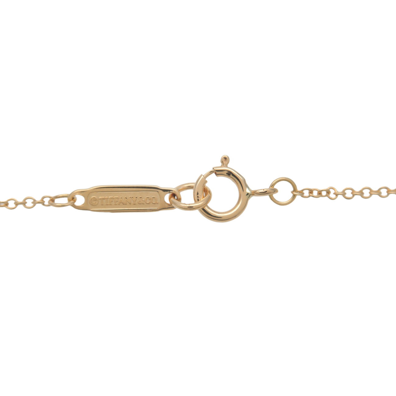 TIffany&Co. 1837 Lock Neckrace K18YG 750YG Yellow Gold
