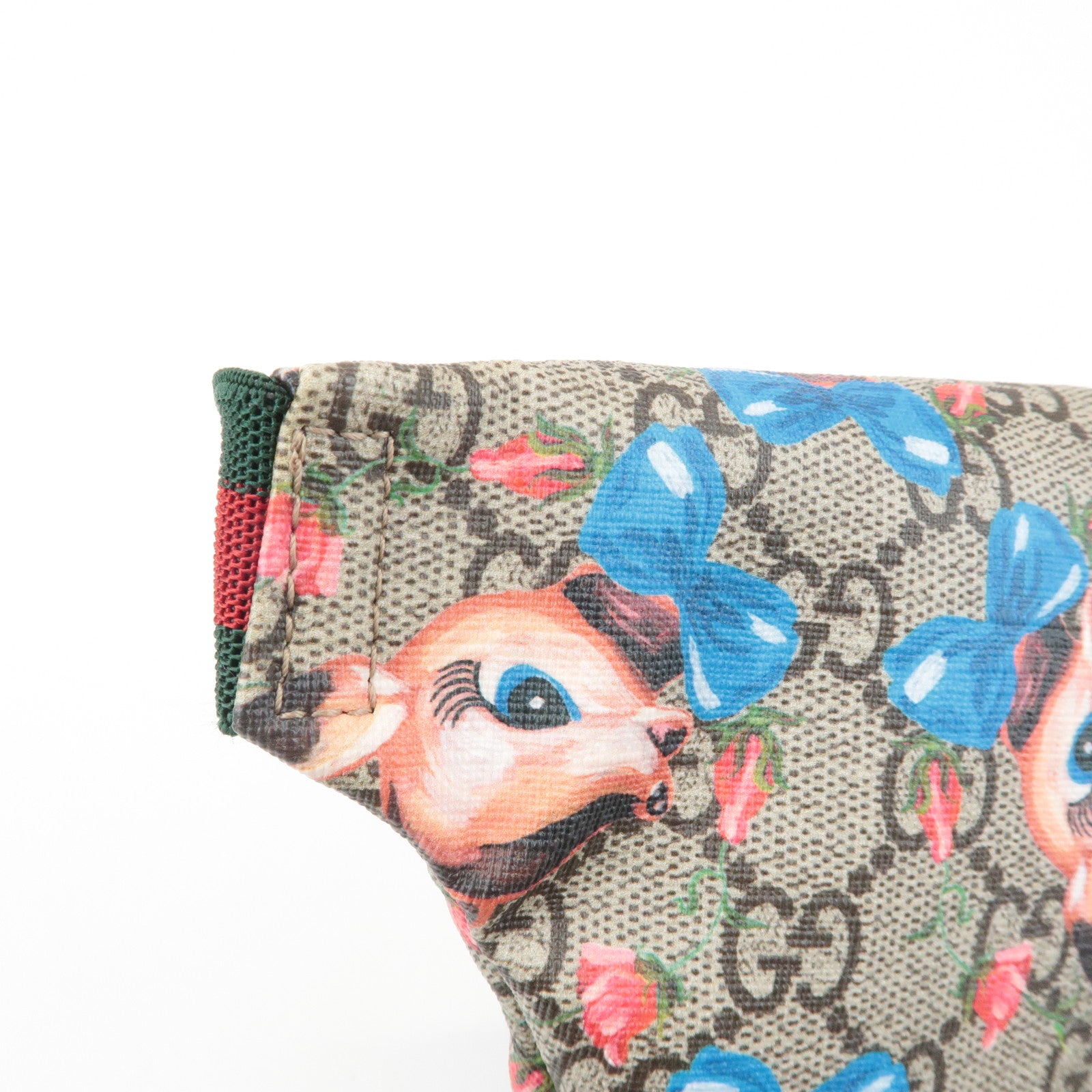GUCCI GG Supreme Childrens Bambi Floral Waist Bag Beige Pink 502095 Used
