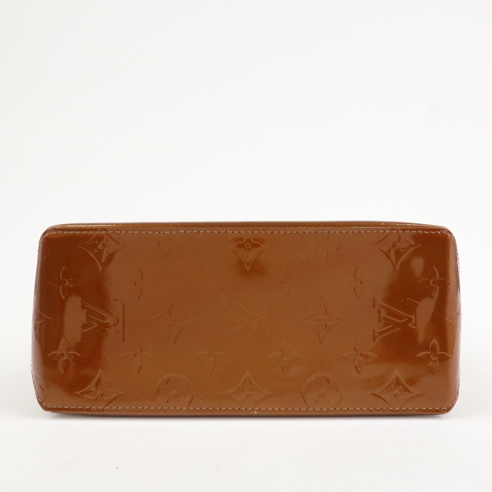 Louis Vuitton Monogram Vernis Lead PM Hand Bag Bronze M91146