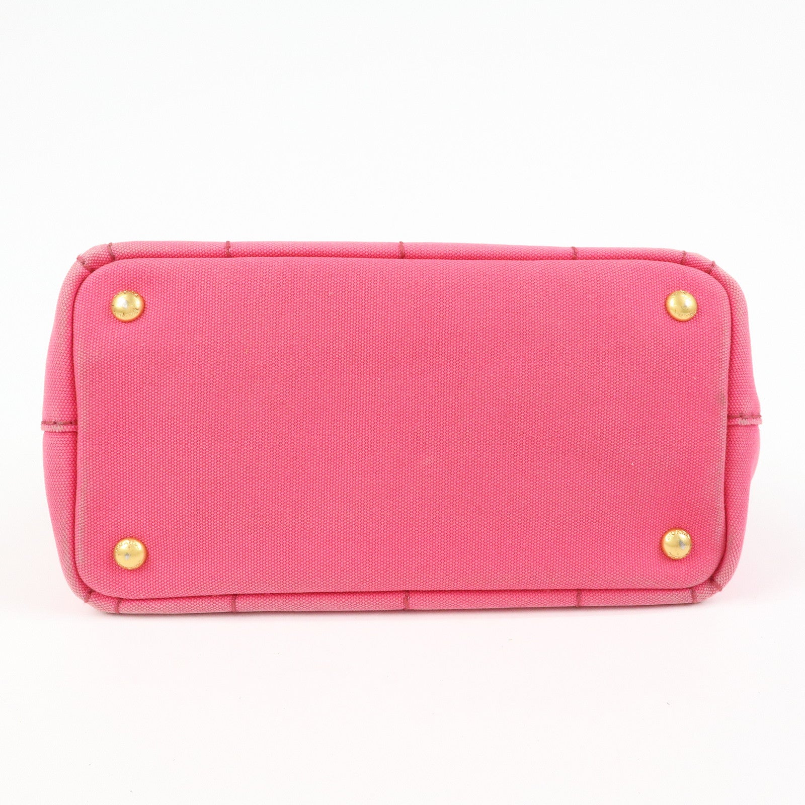 PRADA Canapa Mini Canvas 2Way Bag Hand Bag Pink 1BG439