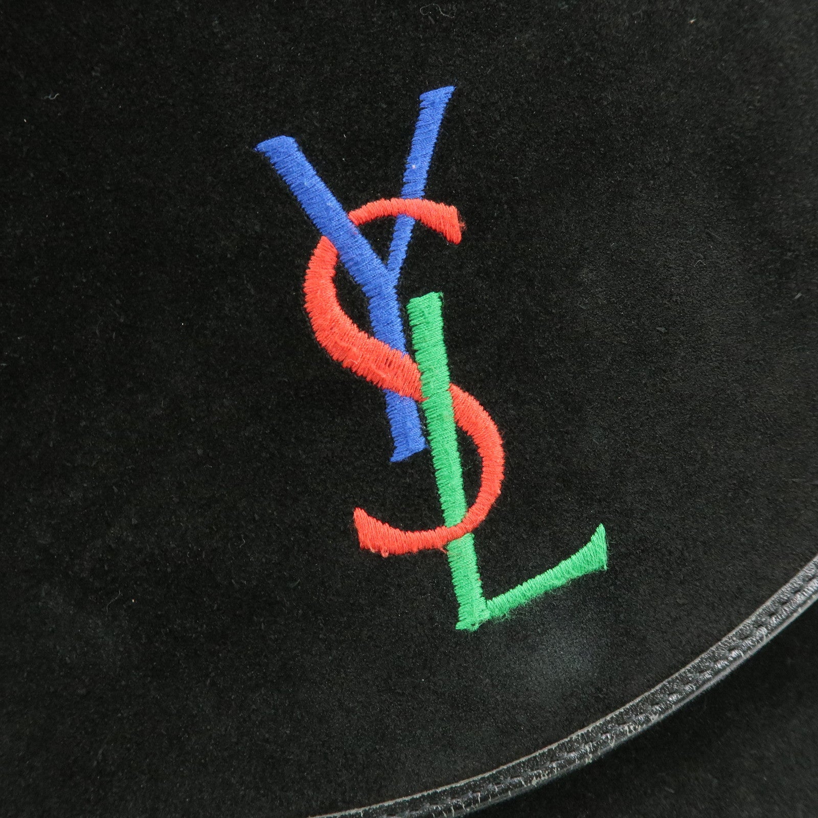 SAINT LAURENT PARIS Cassandra Suede Shoulder Crossbody Bag Black