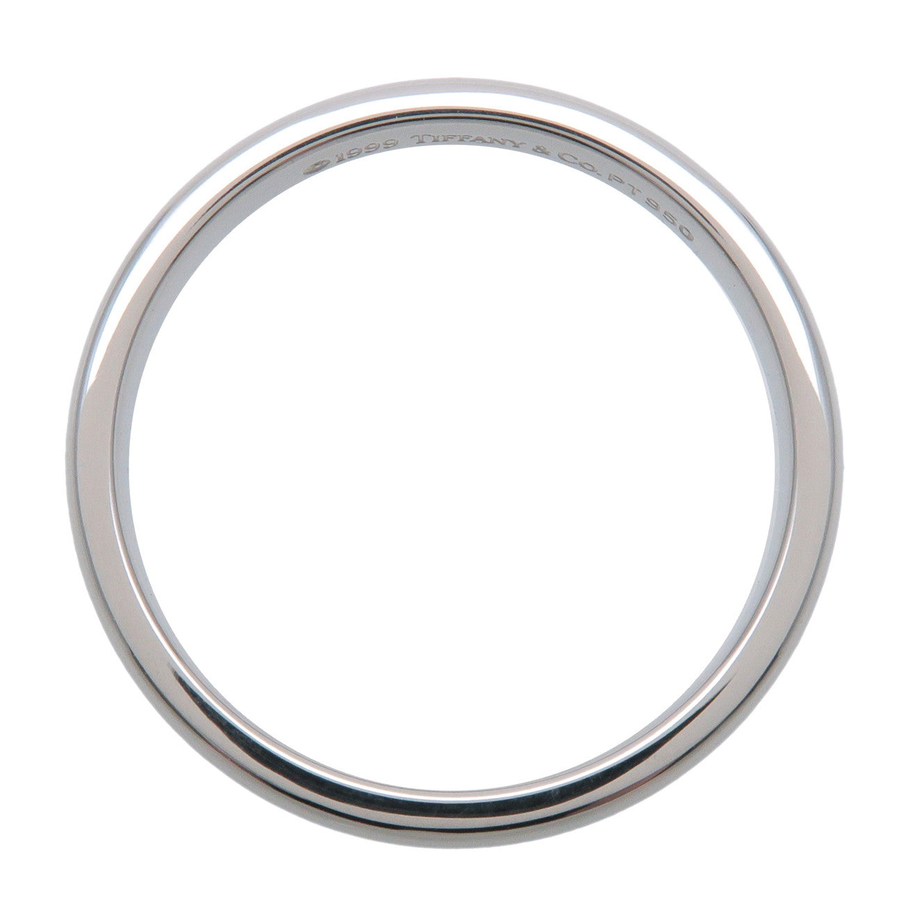 Tiffany & Co Classic Band Ring PT950 US6.5 EU53 HK14 Platinum