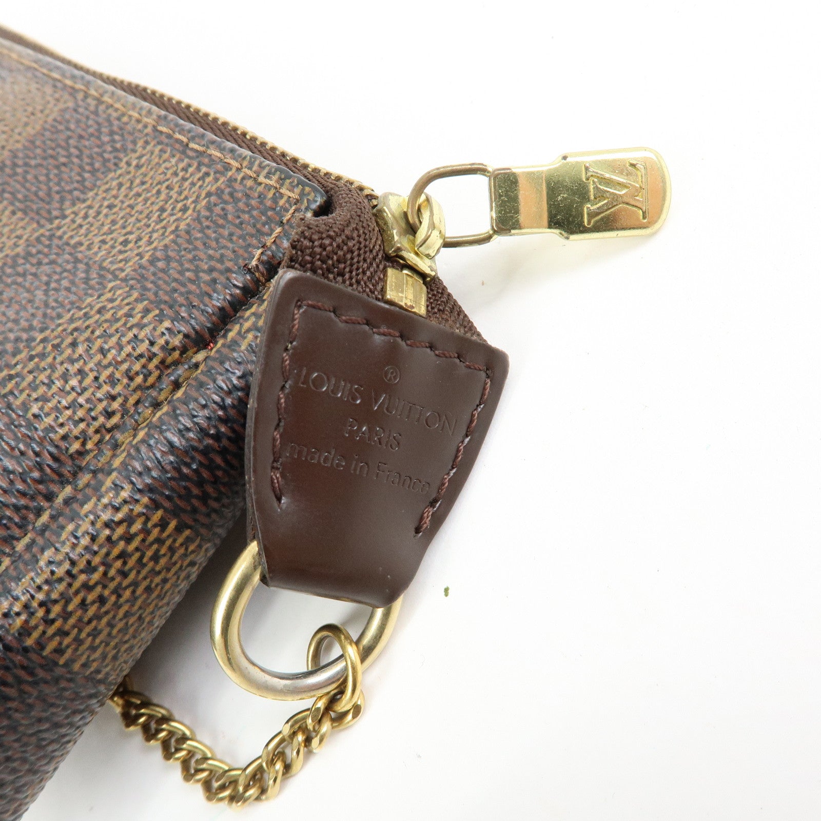 Louis Vuitton Damier Mini Pochette Accessoires Pouch Ebene N58009