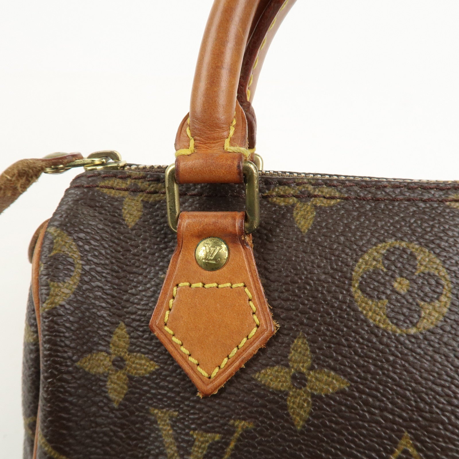 Louis Vuitton Monogram Mini Speedy Hand Bag Brown M41534
