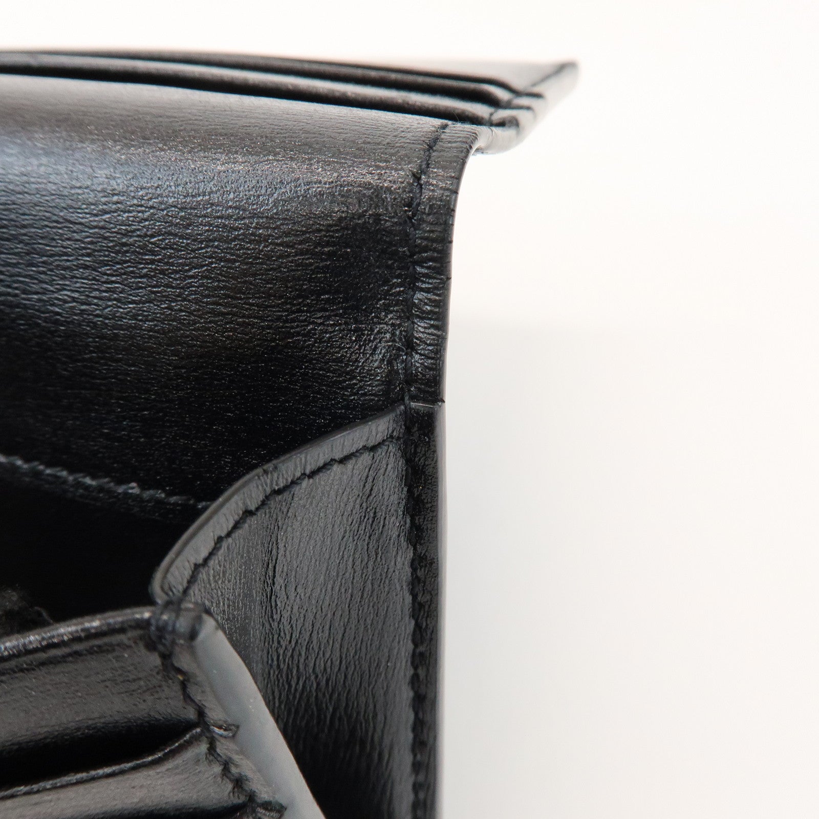 SAINT LAURENT PARIS Cassandra Leather SA Long Wallet Black 635542