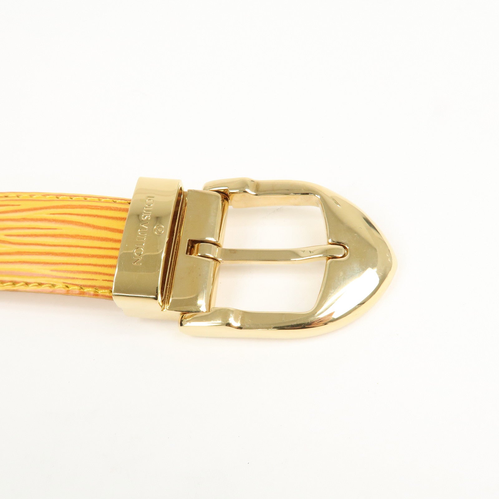 Louis Vuitton Epi Leather Ceinture Belt Tassili Yellow R10051
