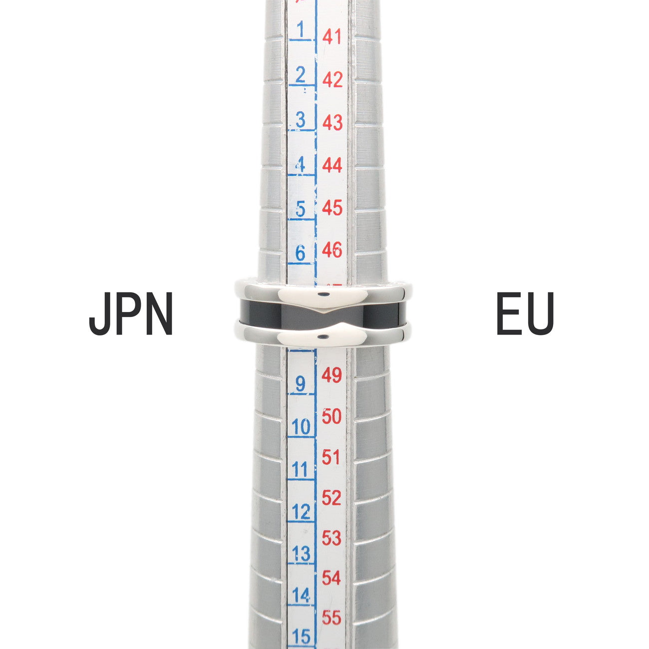 BVLGARI B-Zero1 Save the Children Ring SV925 Black Ceramic US4.5