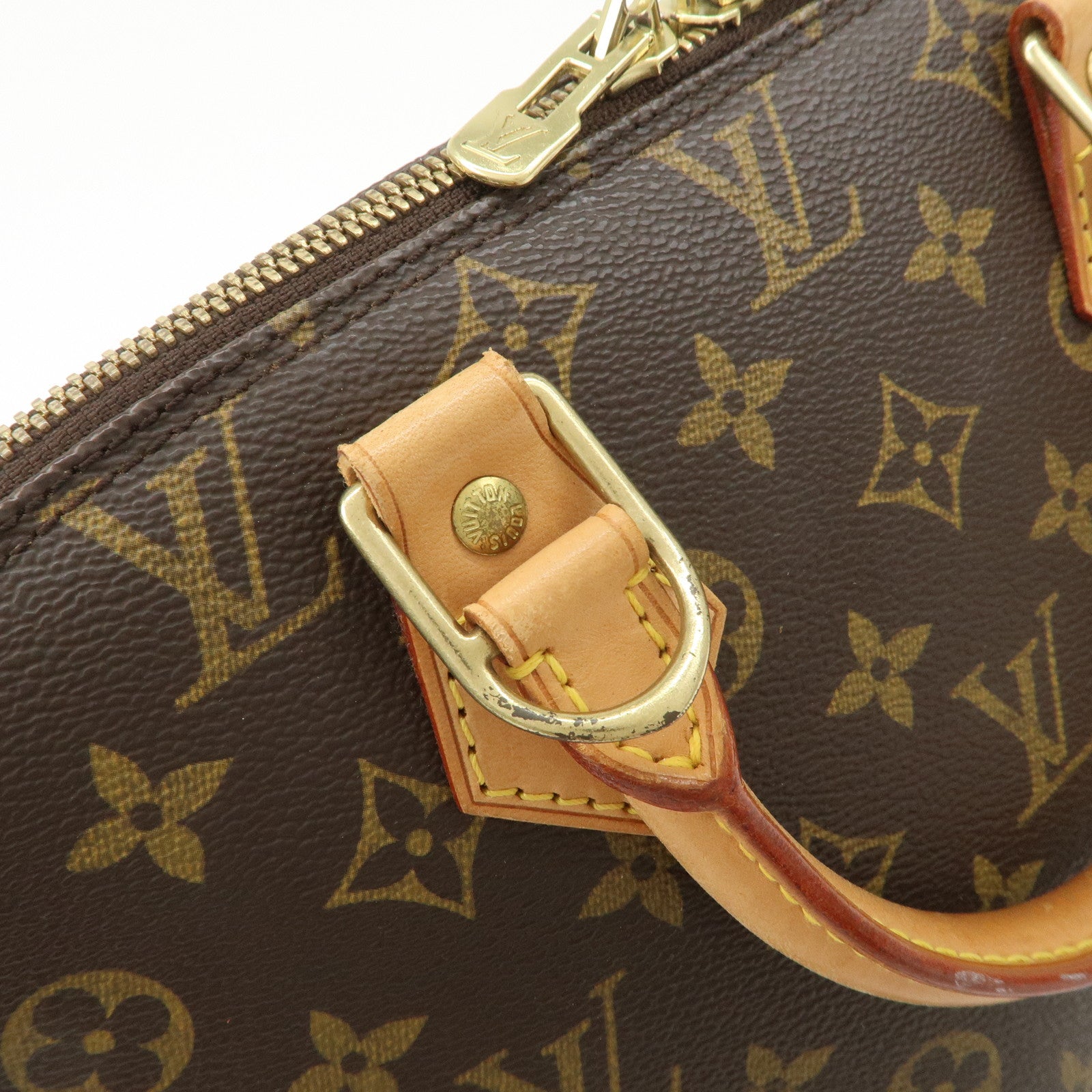 Louis Vuitton Monogram Alma Hand Bag Brown M51130