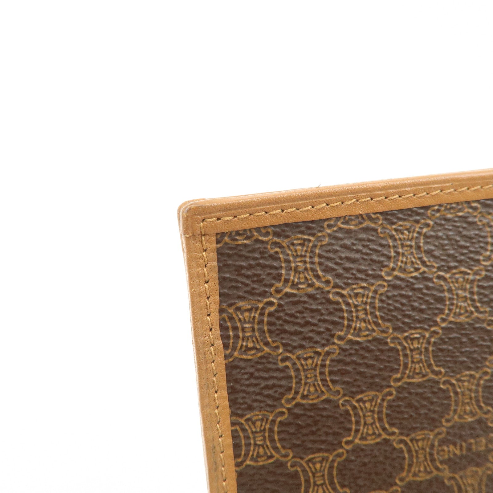 CELINE Macadam PVC Leather Long Wallet Brown