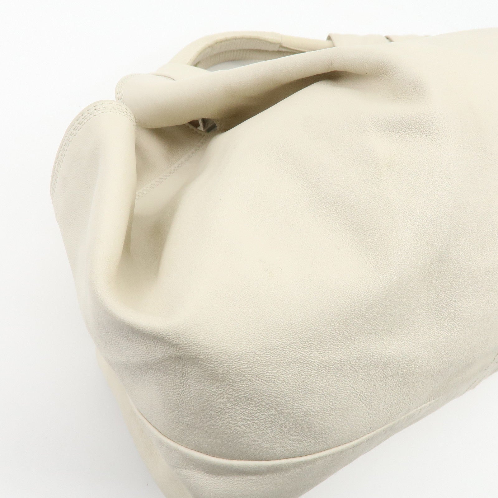 LOEWE Anagram Nappa Aire Leather Hand Bag Tote Bag Ivory