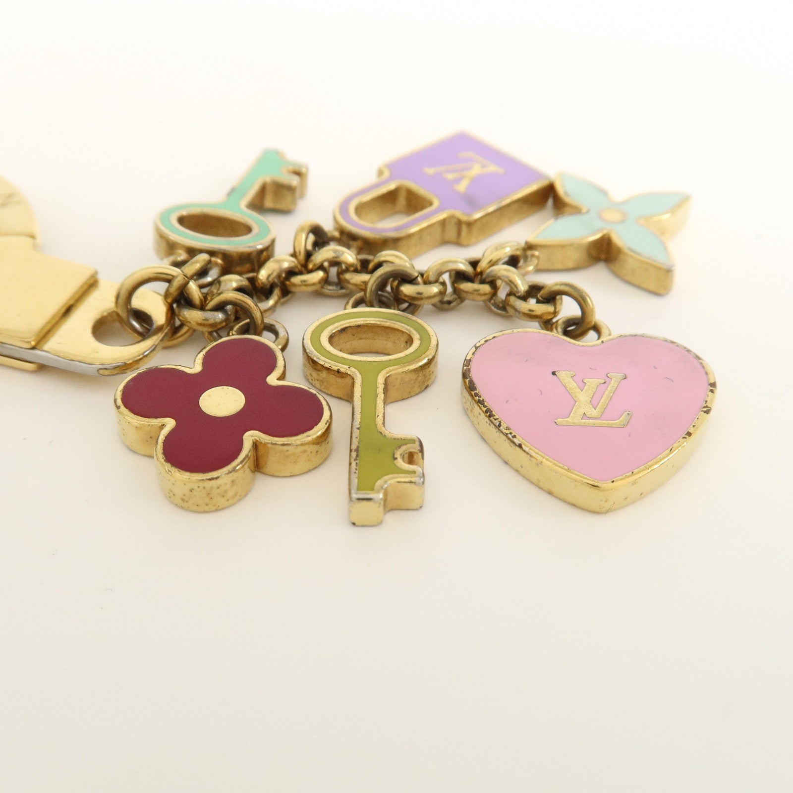Louis Vuitton Portefeuille Clテゥs Pretty Charm Key Holder M66145