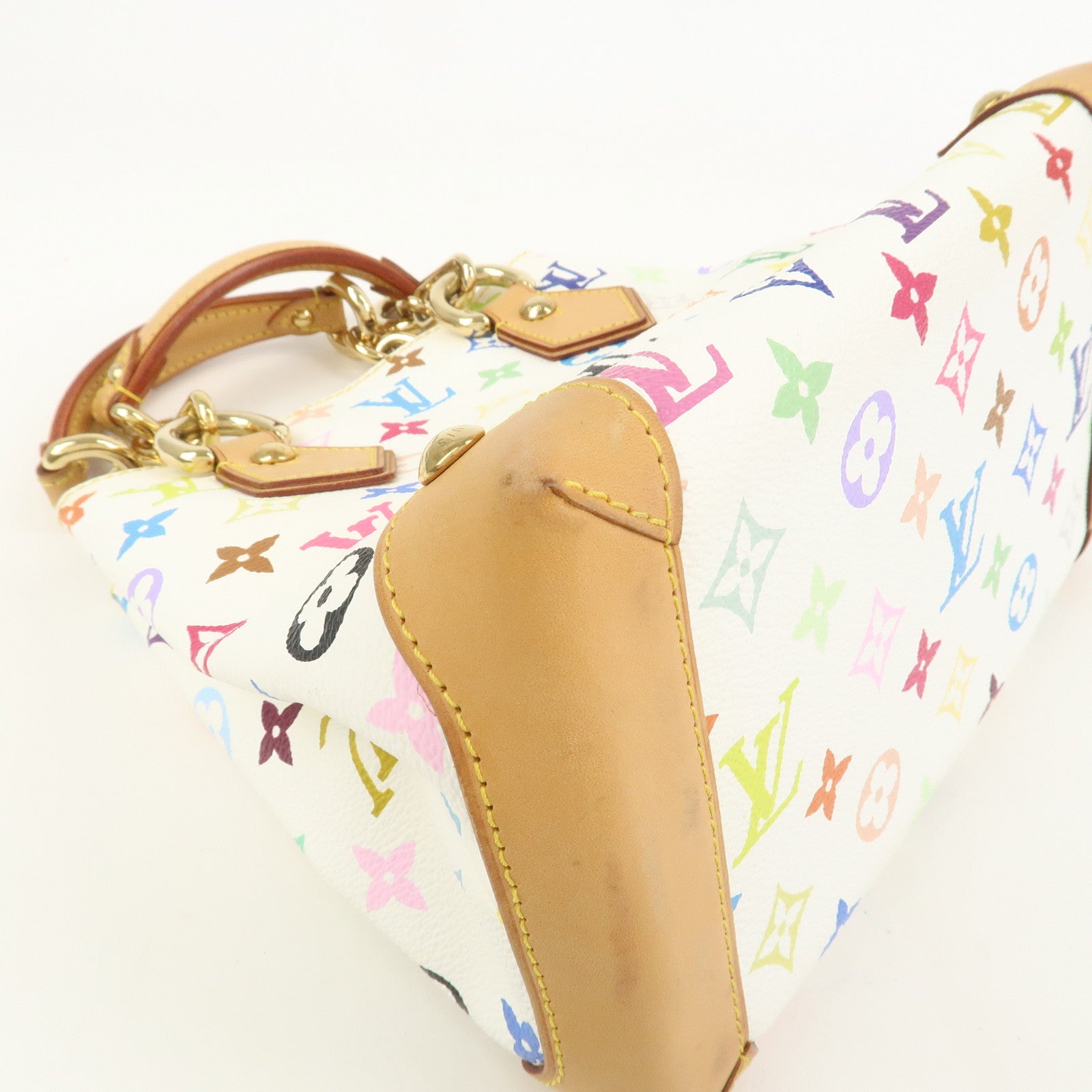 Louis Vuitton Monogram Multicolor Audra Hand Bag Blanc M40047