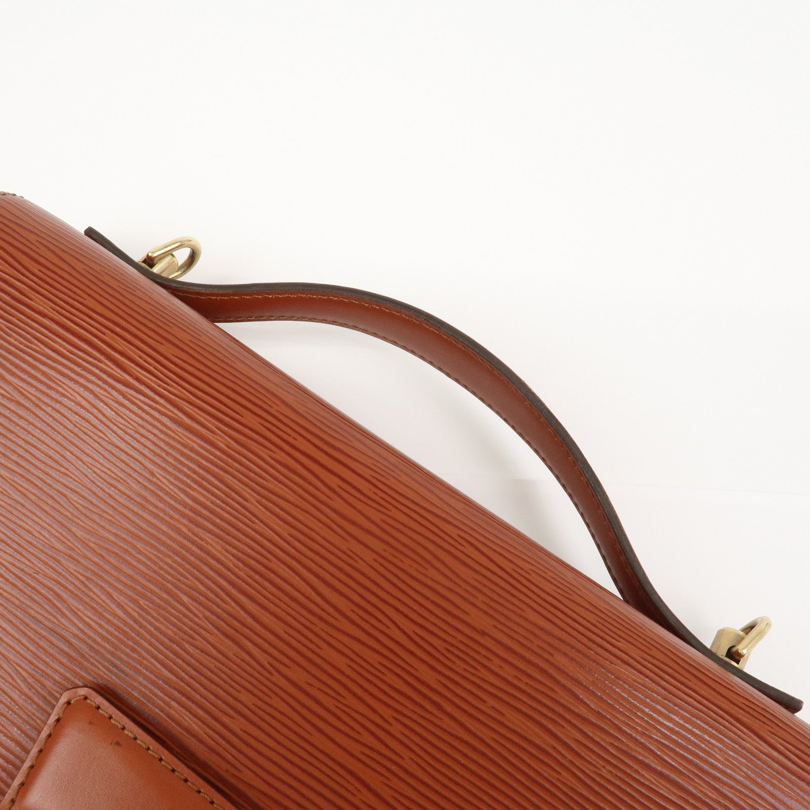 Louis Vuitton Epi Monceau 2way Bag Hand Bag Kenya Brown M52123