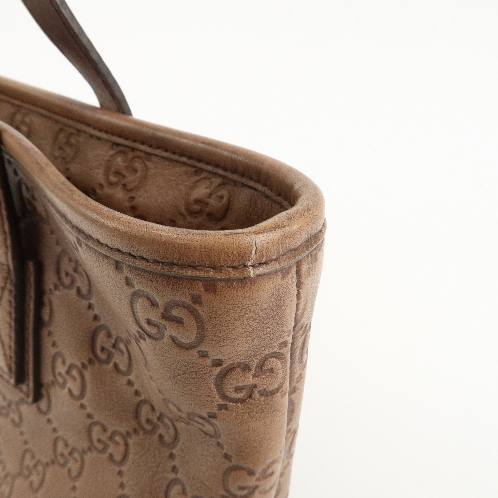 GUCCI Guccissima Leather Tote Bag Shoulder Bag Hand Bag 211136